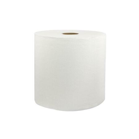 SOLARIS PAPER 46529 PEC 8 x 800 in. White Hard Wound Roll Towels, 6PK 46529  (PEC)